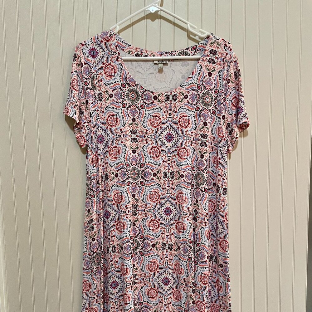 Talbots Floral Print Summer Dress
